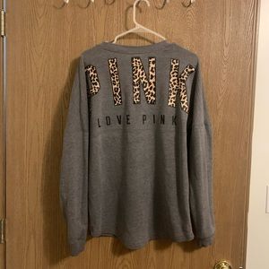 VS Pink Grey & Leopard Long Sleeve